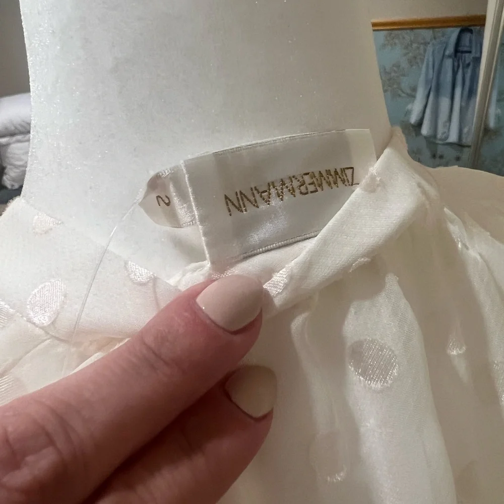 Zimmermann sheer dress/skort AUS Sz 2 NWT - Picture 3 of 5